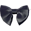 Black Silk Square Bow from Dressmaker