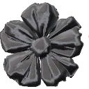 Black Velvet Ribbon Flower from Dressmaker