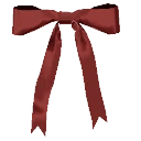 Bordeaux Red Skinny Bow from Dressmaker