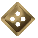 Brass Embossed Diamond Button from Dressmaker