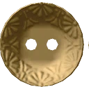 Brass Saucer Button from Dressmaker