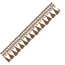 Brown Tiny Tassel Trim from Dressmaker