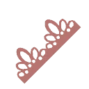 Coral Tiara Lace Trim from Dressmaker
