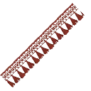 Deep Red Tiny Tassel Trim from Dressmaker
