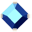 Diamond Cut Sapphire Jewel from Dressmaker