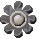 Flower Button Black from Dressmaker