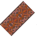 Georgia Red Embellished Trim from Dressmaker