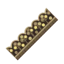 Gold Clover Sequined Trim from Dressmaker