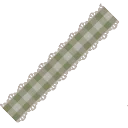 Green Gingham Trim from Dressmaker
