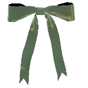 Green Velvet Skinny Bow from Dressmaker