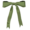 Laurel Green Skinny Bow from Dressmaker