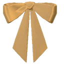 万寿菊黄真丝宽版蝴蝶结 from Dressmaker