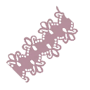 Orchid Pink Zig Zag Lace from Dressmaker