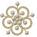 Pearl Swirl Brooch from Dressmaker