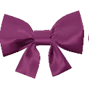 Plum Square Bow from Dressmaker