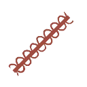 Poppy Red Looping Lace from Dressmaker