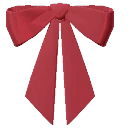 Red Poppy Chunky Bow from Dressmaker