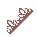 Rosewood Tiara Lace Trim from Dressmaker