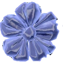 Royal Blue Ribbon Flower from Dressmaker