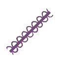 Royal Purple Looping Lace from Dressmaker