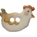 チビヒヨコのノベルティボタン from Dressmaker