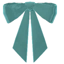 Turquoise Chunky Bow from Dressmaker