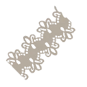 White Zig Zag Lace from Dressmaker