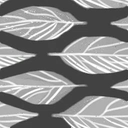Black Leaf Print Silk from Dressmaker