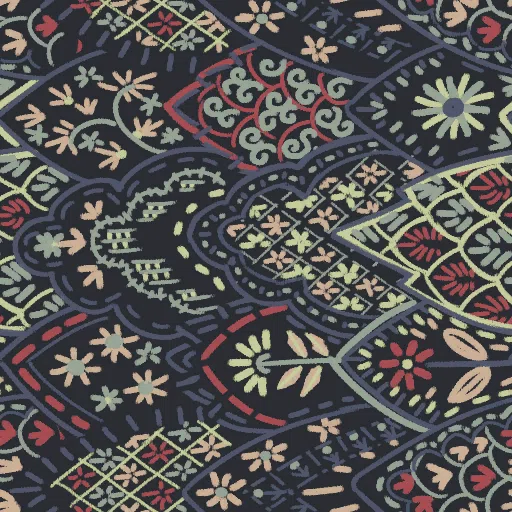 Eclectic Winter Scallop Embroidered Cotton from Dressmaker