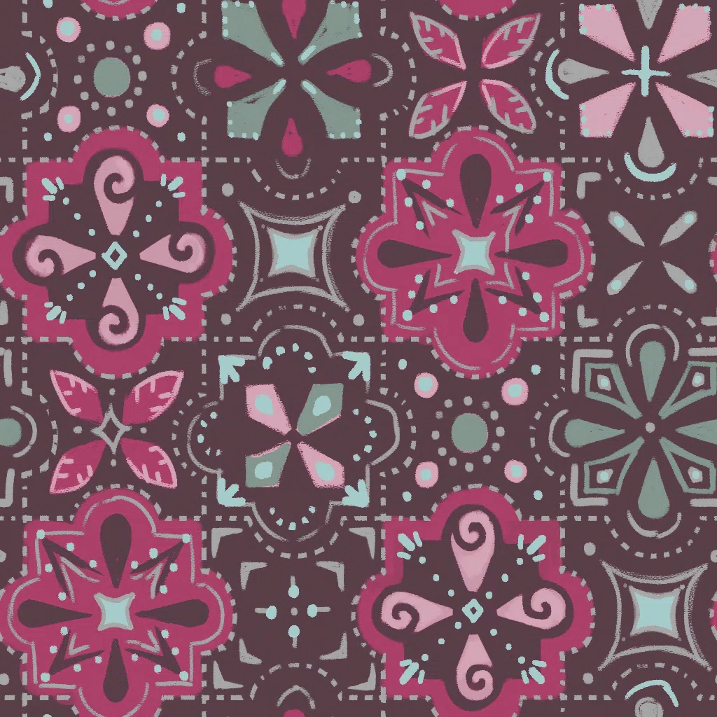 Pink Kaleidoscope Embroidered Cotton from Dressmaker