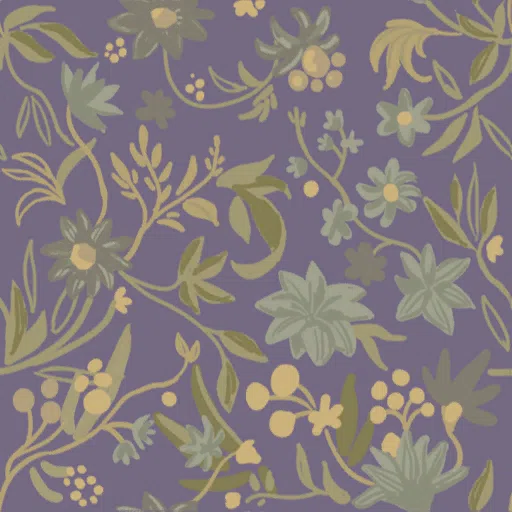 Purple Floral Cotton from Dressmaker