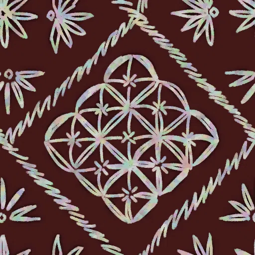 Ruby Embroidered Diamond Cotton from Dressmaker