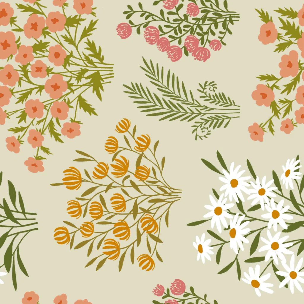 Spring Bouquet Cotton Print from Dressmaker