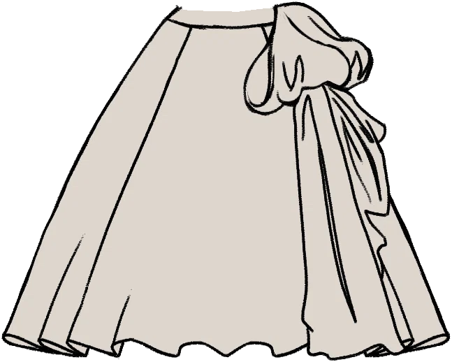 Bow Ballgown Skirt from Dressmaker