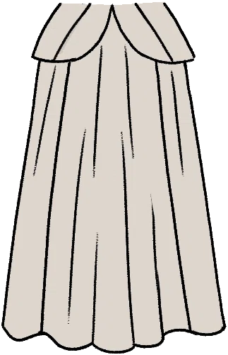 Curved Peplum Skirt from Dressmaker