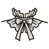 Double Ruffle and Bow Collar