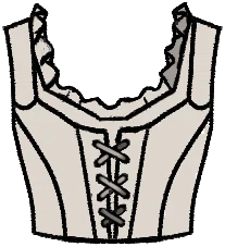 Front Lace Stays from Dressmaker