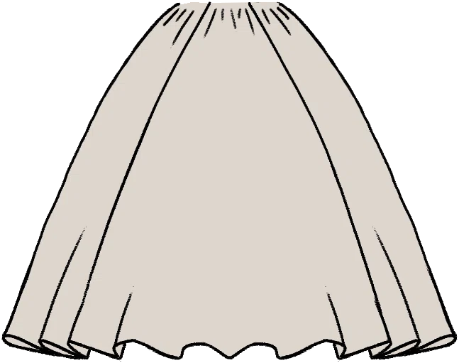 Gathered Ballgown Skirt from Dressmaker