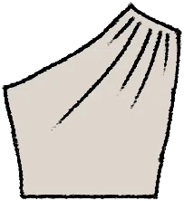 One Shoulder Bodice from Dressmaker