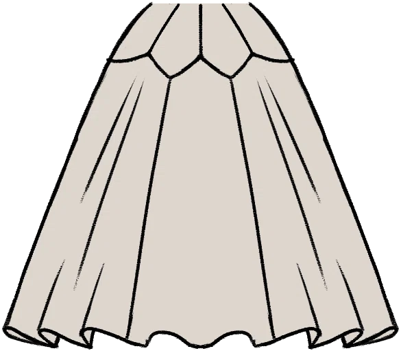 Petal Peplum Skirt from Dressmaker
