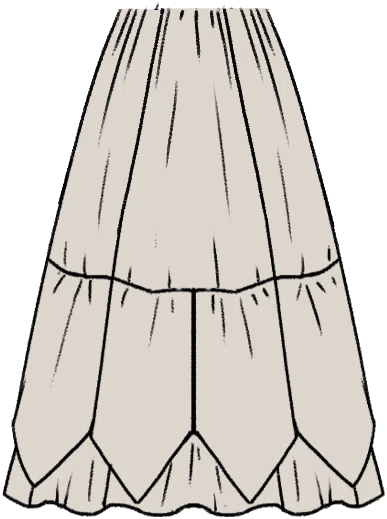 Poinsetta Skirt from Dressmaker