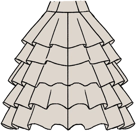 Ruffle Skirt from Dressmaker