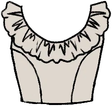 Scoop Ruffle Bodice from Dressmaker