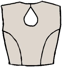 Single Keyhole Bodice from Dressmaker