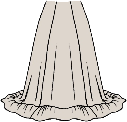 Train Skirt from Dressmaker